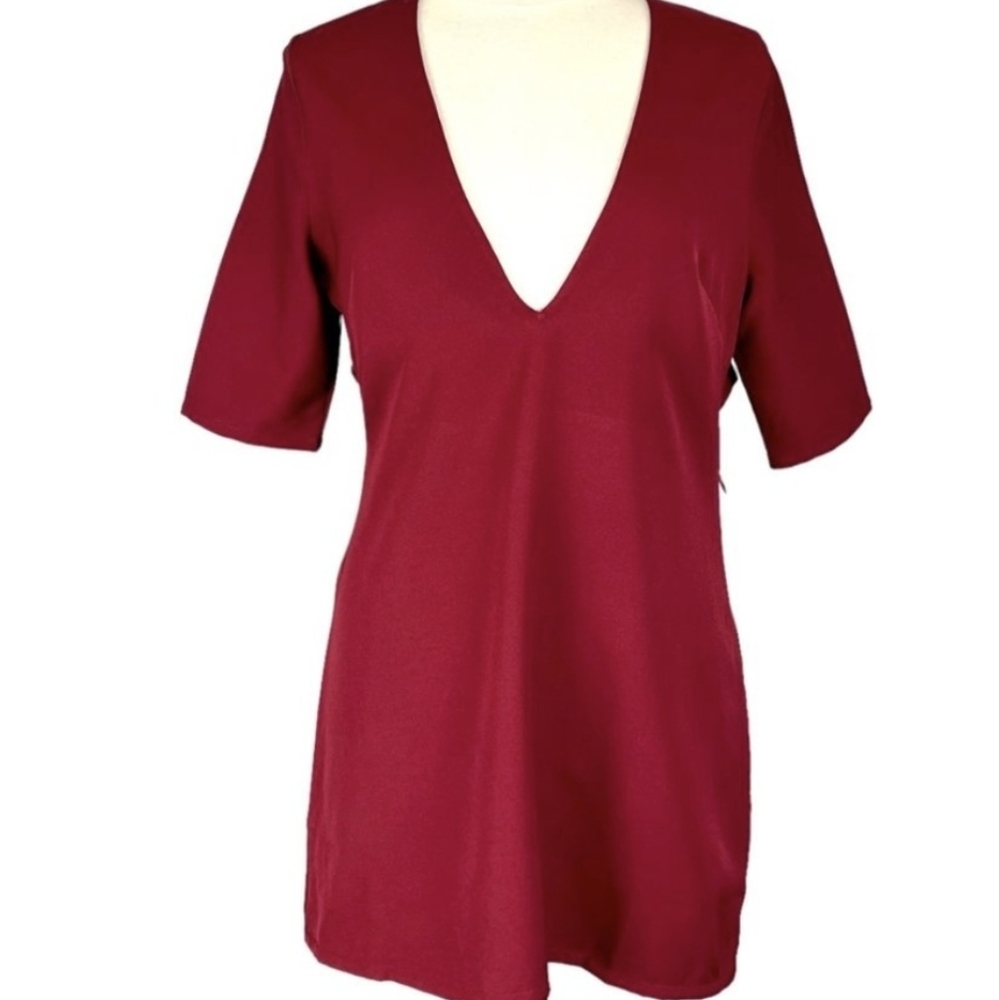 Tobi Burgundy Mini Dress